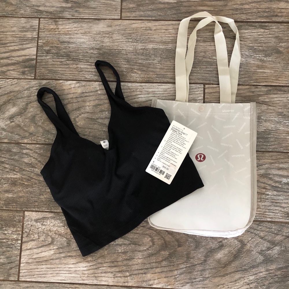 NWT Lululemon Ribbed Align Tank Black Size 6